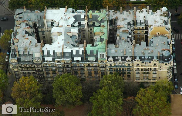 Paris apartment blocks from above - Click Image to Close
