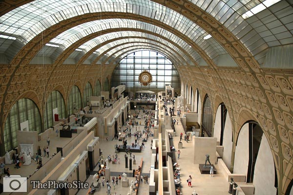 Musee d'orsay, Paris art gallery (former station), aerial view, - Click Image to Close
