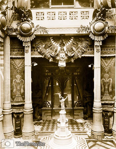 Interior view of the Pavilion of Mexico, Paris Exposition, 1889 - Click Image to Close