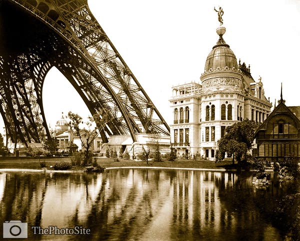 Gas Pavilion and Swedish chalet Paris Exposition, 1889 - Click Image to Close