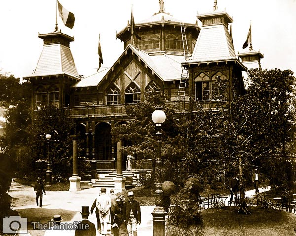 Exposition building, Paris Exposition, 1889 - Click Image to Close