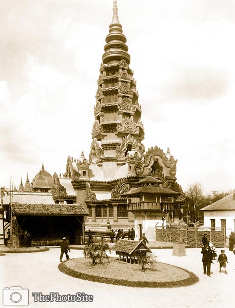 Pagoda of Ankor, Paris Exhibition, 1889 - Click Image to Close