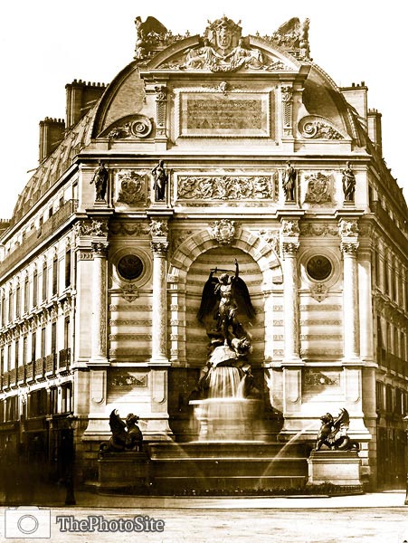 Fountain de Saint Michael Baldus, Edouard, 1813-1889, photograph - Click Image to Close