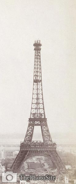 La Tour Eiffel, Eiffel Tower construction 1889 - Click Image to Close