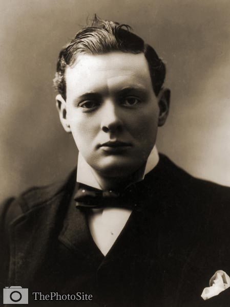 Young Winston Churchill, 1900 Portrait - Click Image to Close