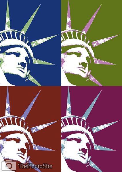 Statue of Liberty Pop Art - Click Image to Close