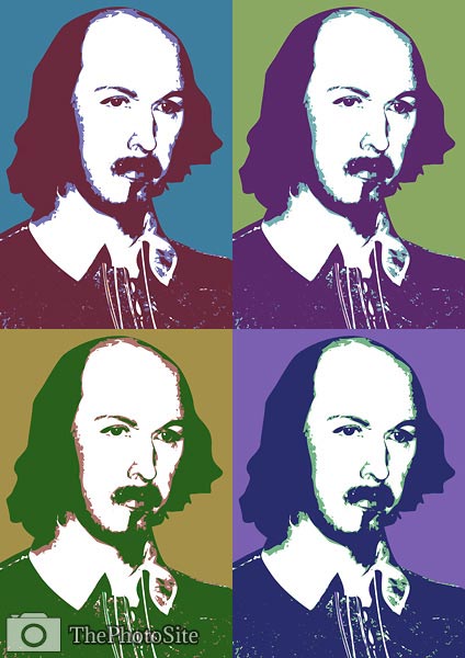 William Shakespeare Pop Art - Click Image to Close