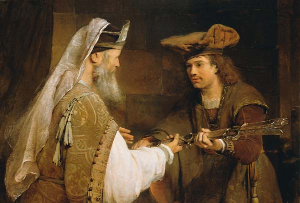Ahimelech Giving the Sword of Goliath to David - Click Image to Close