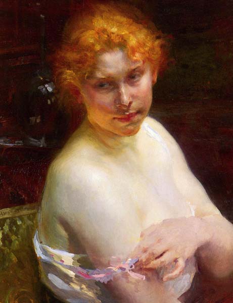 Portrait D?une Jeune Femme 1892 - Click Image to Close