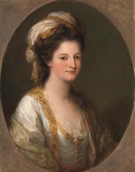 Portrait of a woman, traditionally identified as Lady Hervey - Click Image to Close
