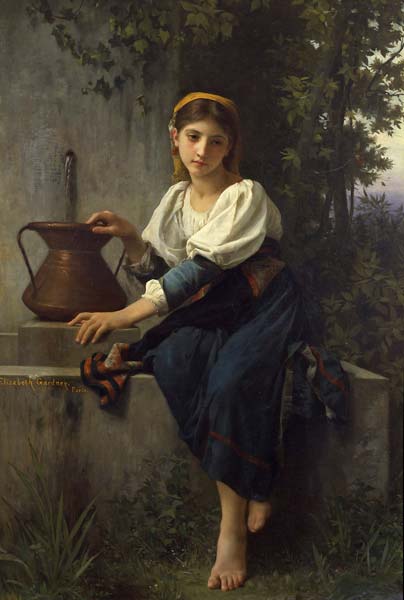 Young Girl at the Well - Click Image to Close
