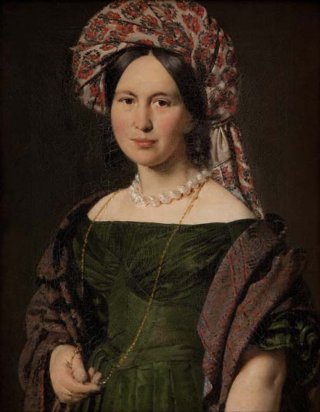 The Artist's Wife Wearing a Turban - Click Image to Close
