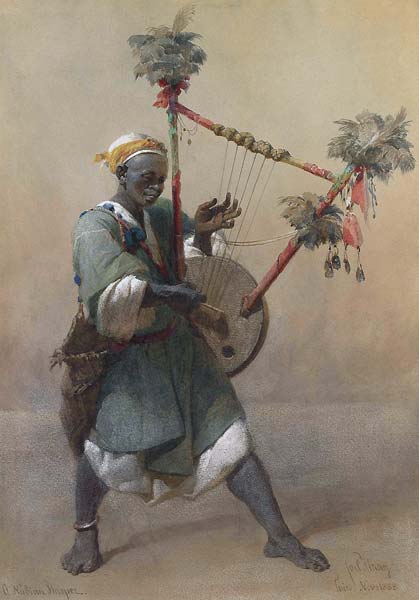 A Nubian harper - Click Image to Close