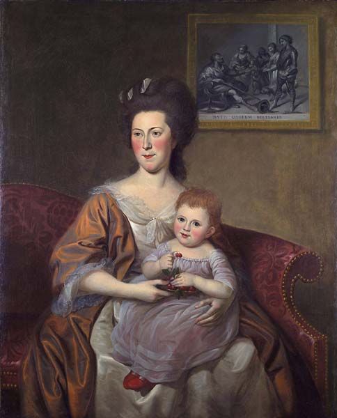 Mrs Thomas McKean (Sarah Armitage) and Her Daughter, Maria Louis - Click Image to Close