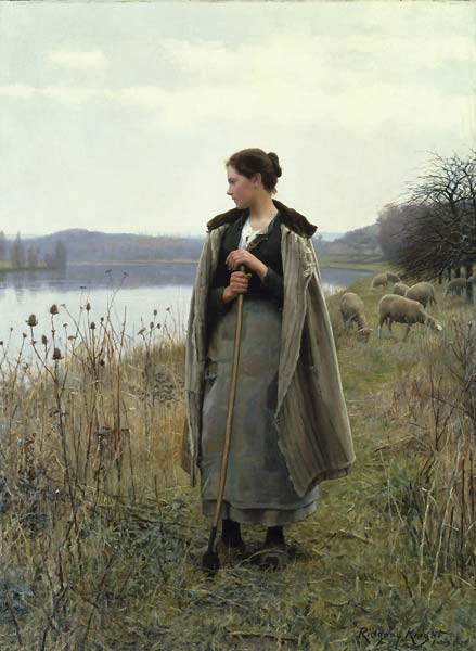 The Shepherdess of Rolleboise - Click Image to Close
