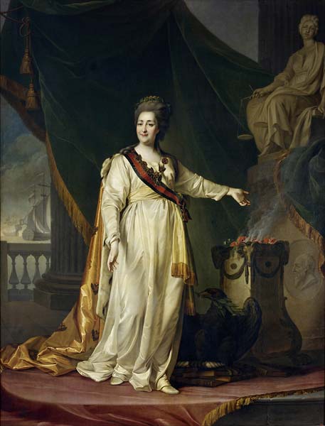 Portrait of Catherine II the Legislatress in the Temple of the G - Click Image to Close