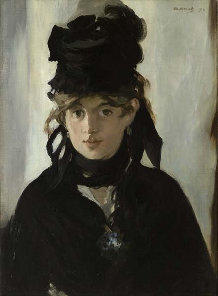 Berthe Morisot With a Bouquet of Violets - Click Image to Close
