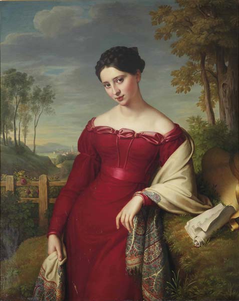 Portrat einer eleganten Dame - Click Image to Close