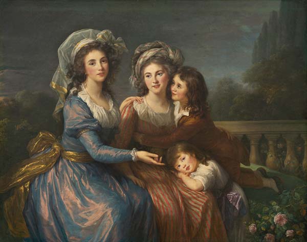The Marquise de Pezay, and the Marquise de Rouge with Her Sons A - Click Image to Close