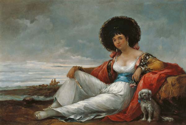 Maja with Lapdog 1865 - Click Image to Close