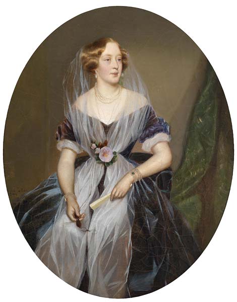 Ferdinand Georg Waldmuller Portrait einer adeligen Dame 1846 - Click Image to Close