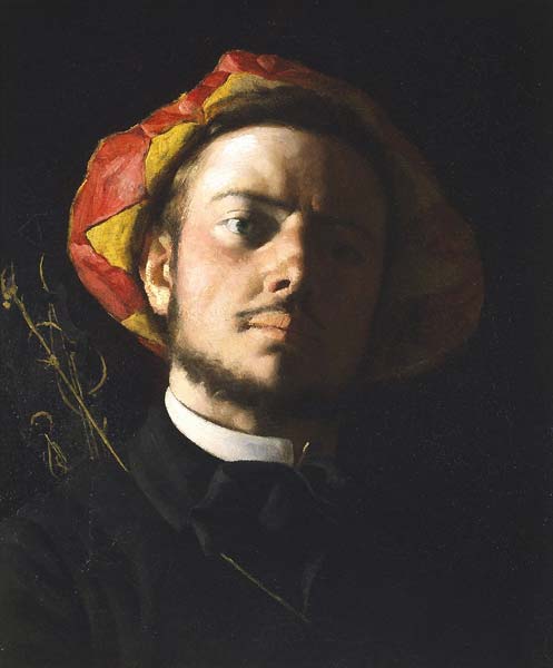Portrait de Paul Verlaine comme une Troubadour - Click Image to Close