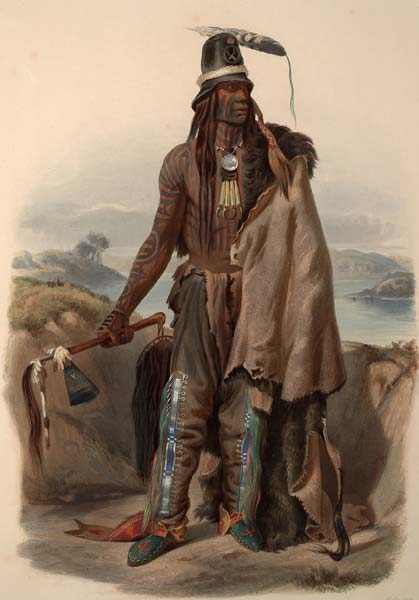 Abdih hiddisch a minatarre chief 1834 - Click Image to Close