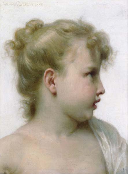 Head of a little girl 1888 - Click Image to Close
