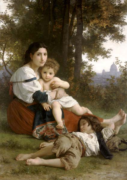 Mother and children 1879 - Click Image to Close