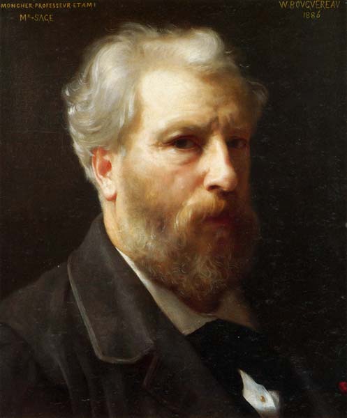 Self portrait presented to m sage 1886 - Click Image to Close