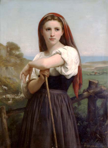 Young shepherdess 1868 - Click Image to Close