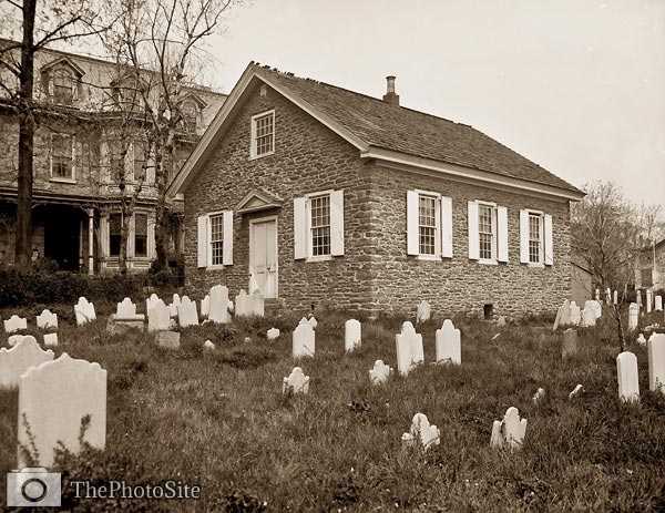 Old Mennonite Church, Germantown, Pennsylvania Philadelphia - Click Image to Close
