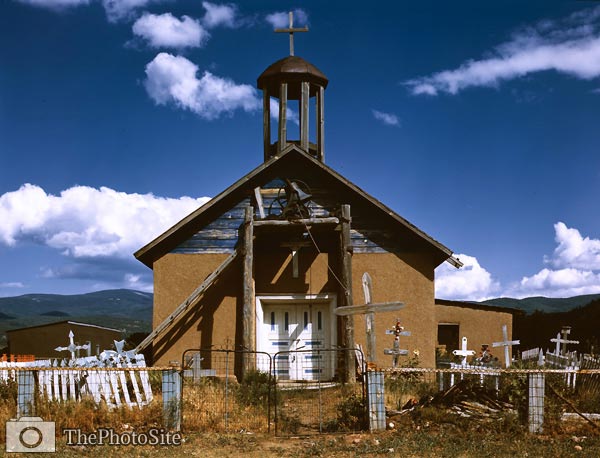 Llano de San Juan, New Mexico, Catholic Church, 1940 - Click Image to Close