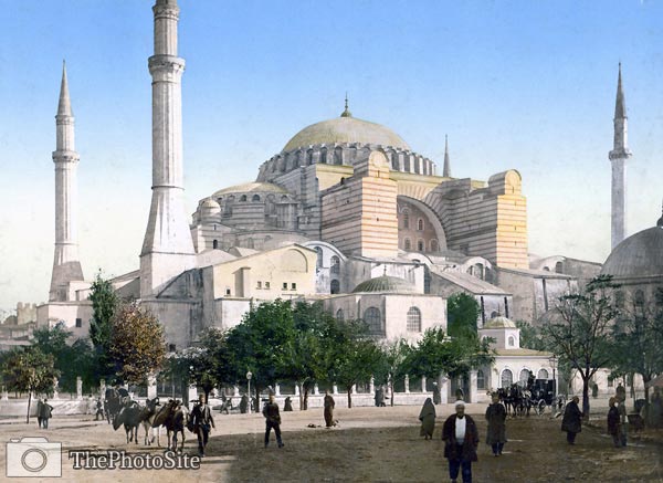 Mosque of St. Sophia, Istanbul, Turkey, 1890's - Click Image to Close