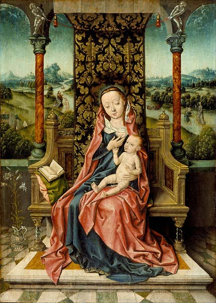 Madonna and Child Enthroned - Click Image to Close
