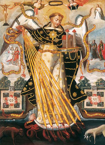 Saint Thomas Aquinas, Protector of the University of Cusco - Click Image to Close