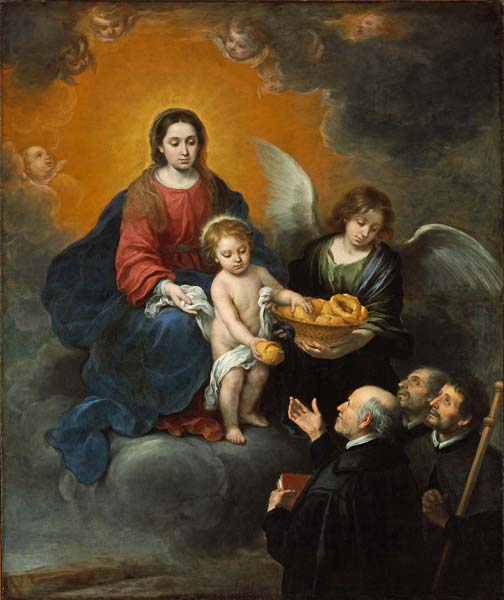 The Infant Christ Distributing Bread to the Pilgrims - Click Image to Close
