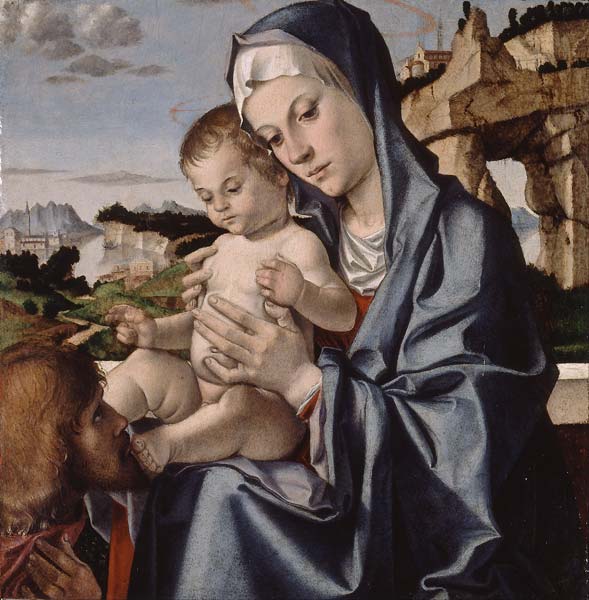 The Virgin and Child with a Saint - Click Image to Close