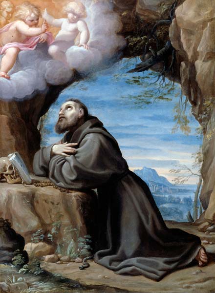 St Francis in Meditation - Click Image to Close