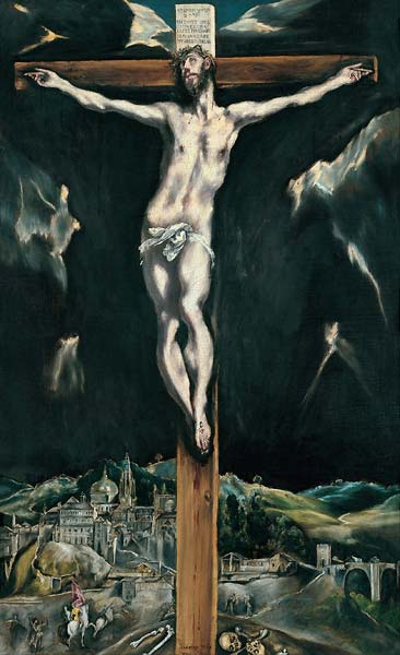 Christ crucified with Toledo in the Background - Click Image to Close