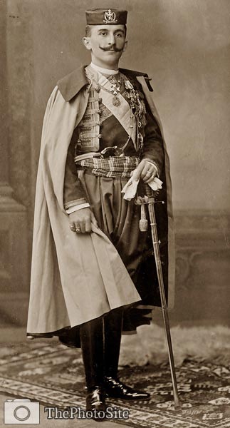 Prince Mirko of Montenegro wearing uniform - Click Image to Close