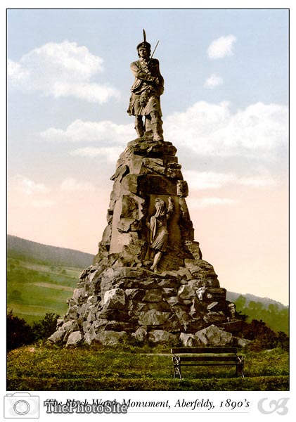 The Black Watch Monument, Aberfeldy, Scotland - Click Image to Close