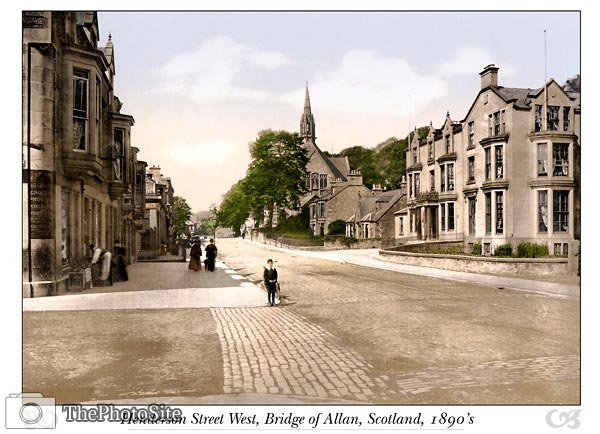 Henderson Street West, Bridge of Allan, Scotland - Click Image to Close