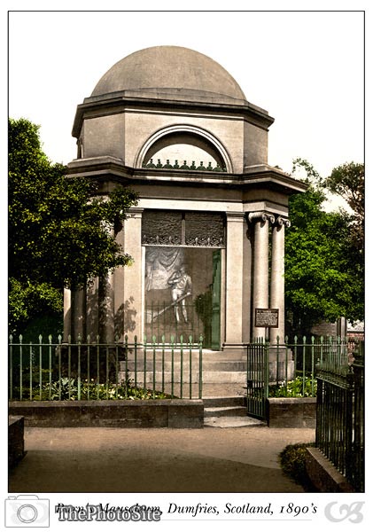Robert Burn's Mausoleum, Dumfries, Scotland - Click Image to Close