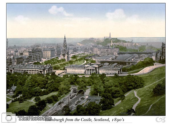 Edinburgh from the Castle, Scotland - Click Image to Close