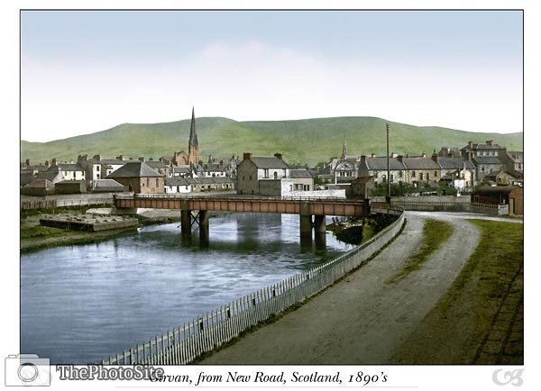 Girvan, from New Road, Scotland - Click Image to Close
