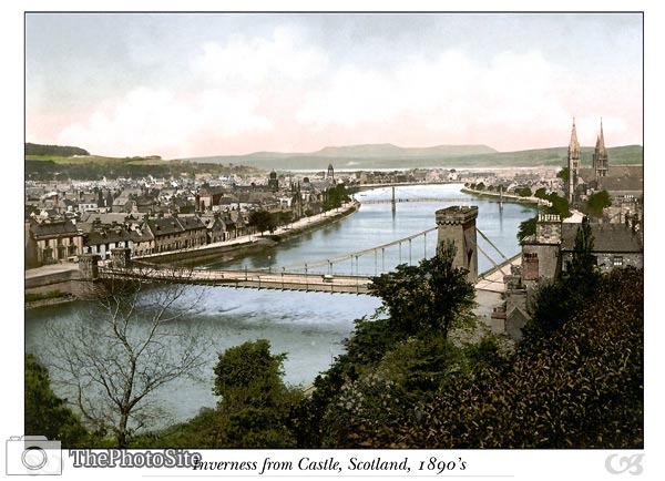Inverness from Castle, Scotland - Click Image to Close