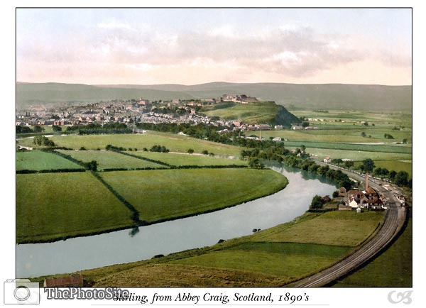 Stirling, from Abbey Craig, Scotland - Click Image to Close