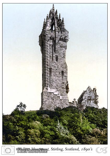 Wallace Statue, Stirling, Scotland - Click Image to Close