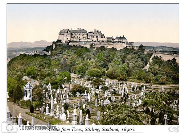 Stirling Castle from Tower, Scotland - Click Image to Close